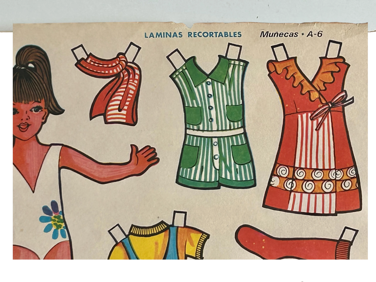 Láminas recortables Vulcano · Muñecas años 70s