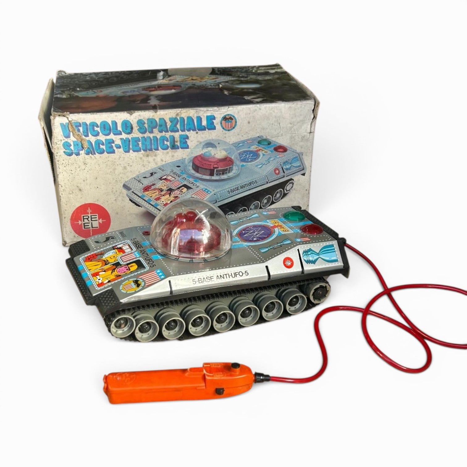 Vintage 1970 SPACE VEHICLE, Veicolo Sapaziale, REEL made in Italy