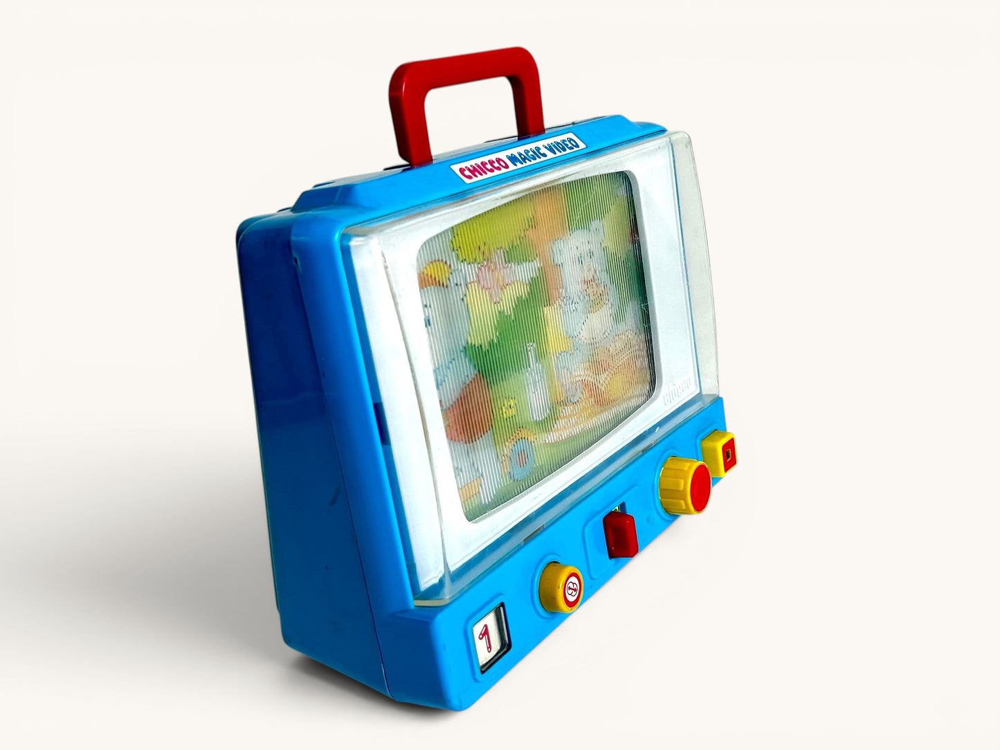 Chicco Magic Video · TV juguete lenticular 80s