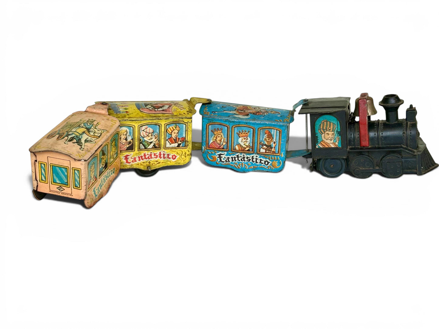 Tren Fantástico a cuerda vintage – Halcón Argentina – hojalata y plástico – juguete retro colección años 60/70