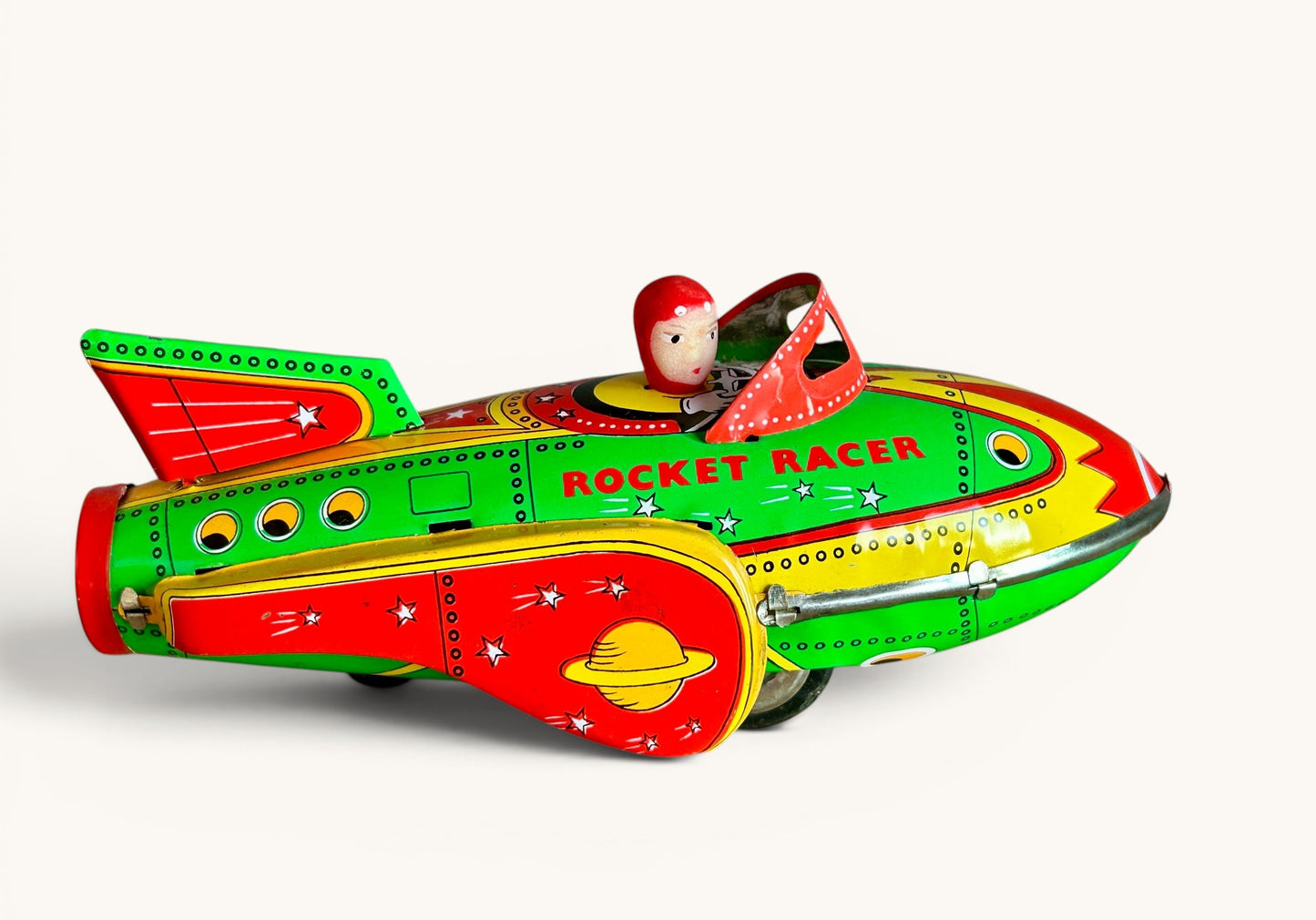 Rocket Racer · Cohete hojalata a fricción