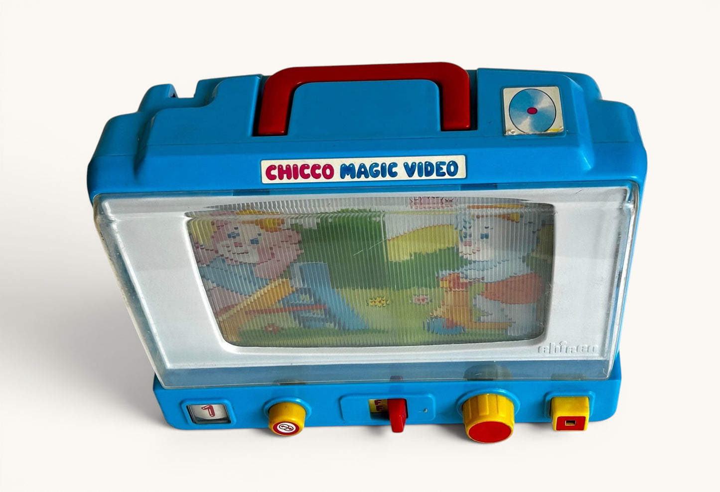 Chicco Magic Video · TV juguete lenticular 80s
