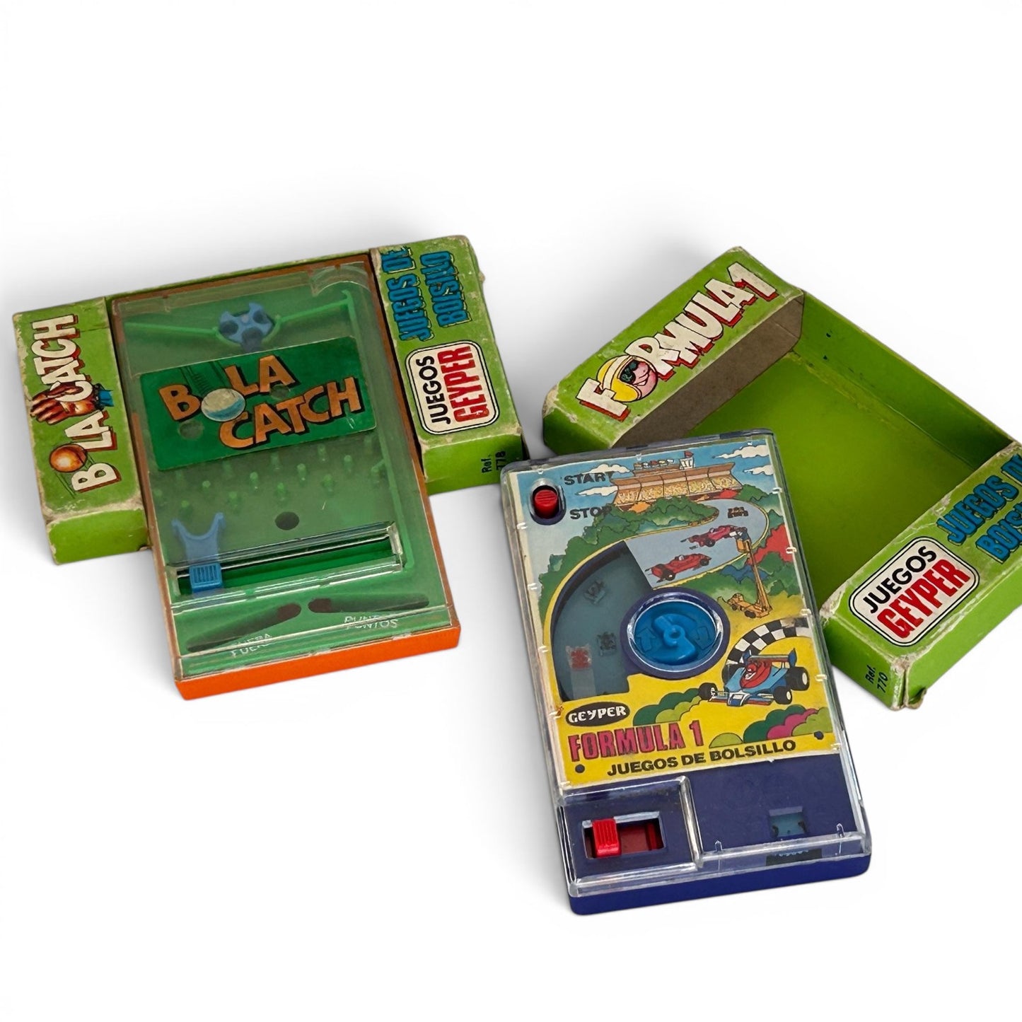 Pocketeers F1 + Bola Catch · Geyper/TOMY 1978