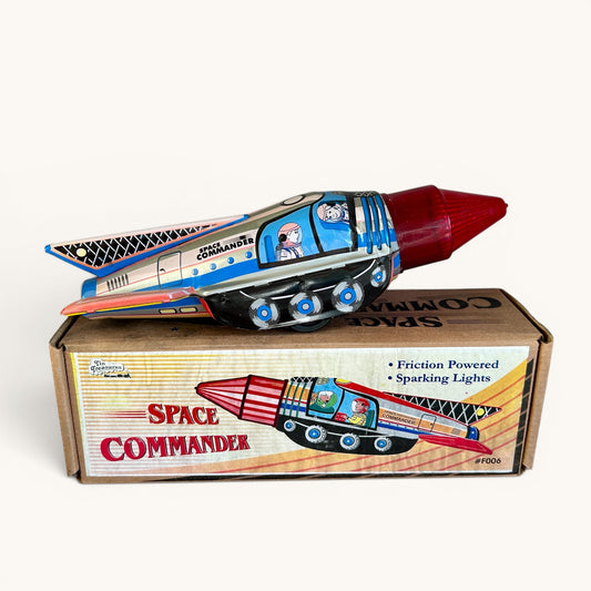 Space Commander · Cohete hojalata a fricción