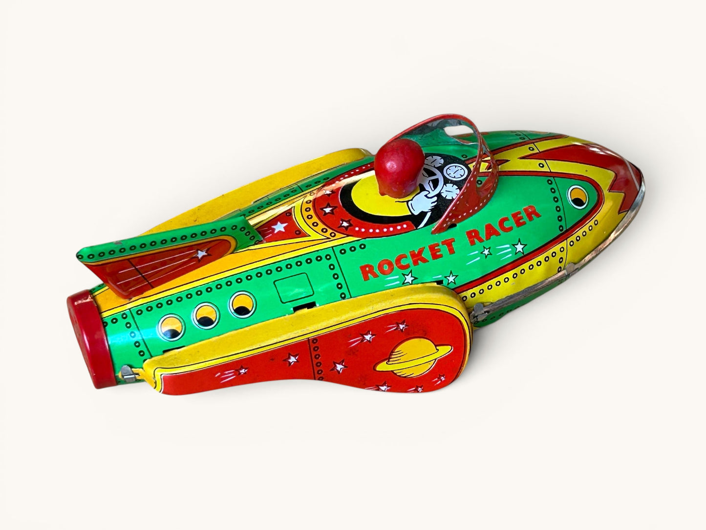 Rocket Racer · Cohete hojalata a fricción