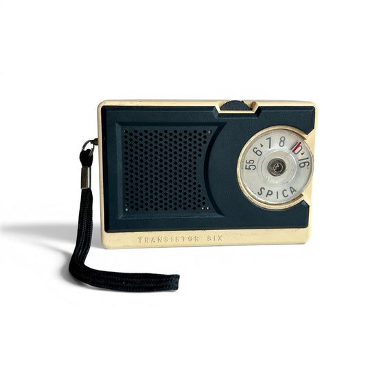 Radio vintage Spica Transistor Six – portátil de colección, años 60/70 – Niviko S.A. Argentina – No funciona