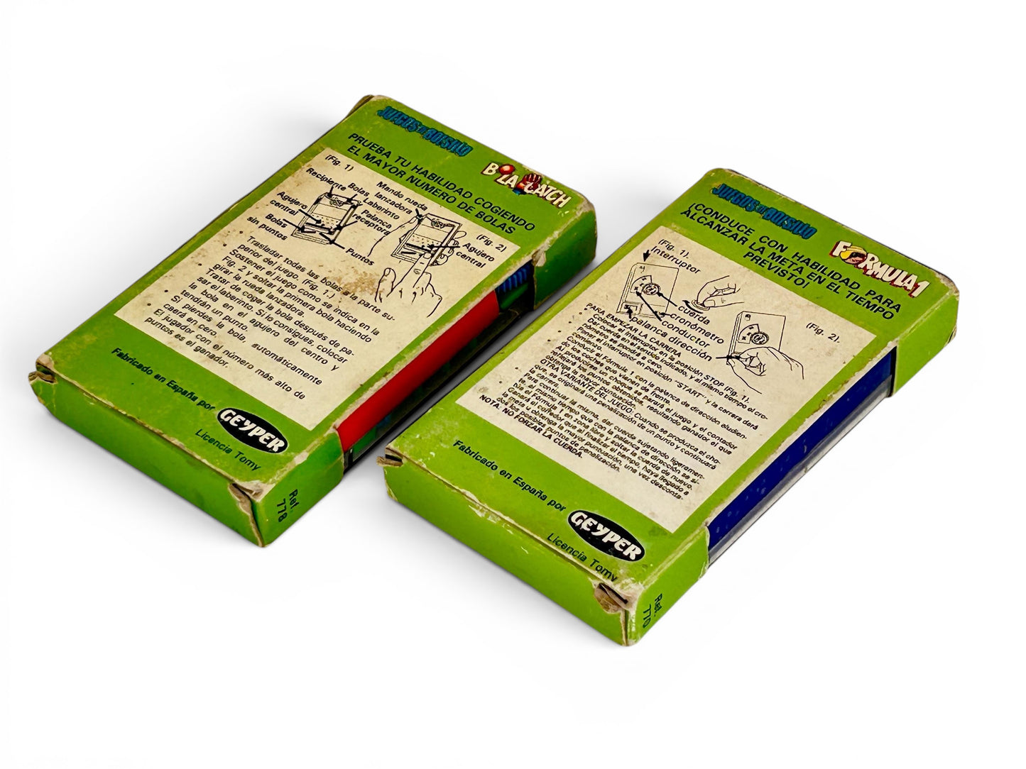 Pocketeers F1 + Bola Catch · Geyper/TOMY 1978