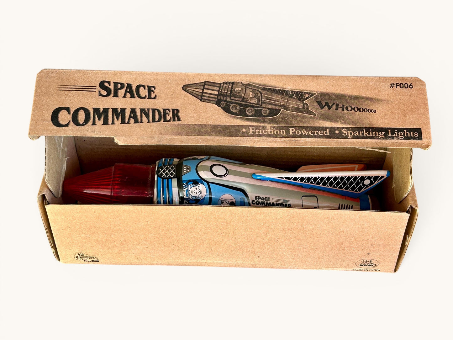 Space Commander · Cohete hojalata a fricción