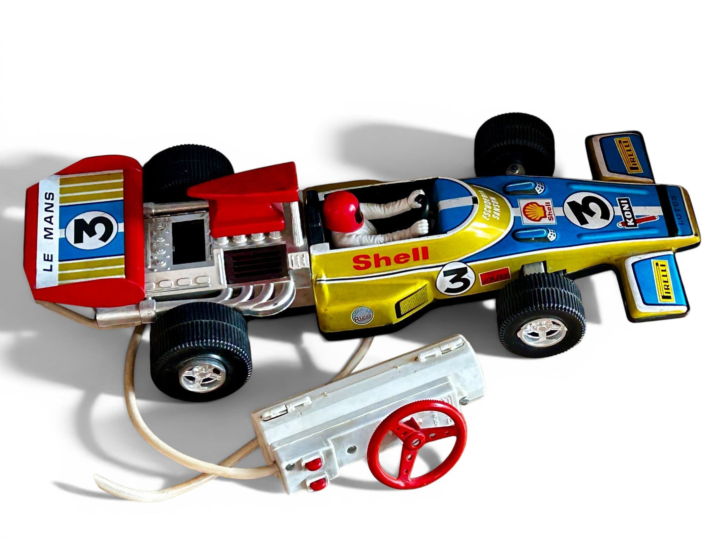 Lotus F1 hojalata con mando · Ideal España 70s