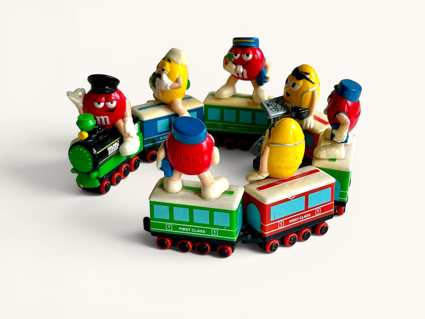 Set figuras M&M's Tren vintage · 1989