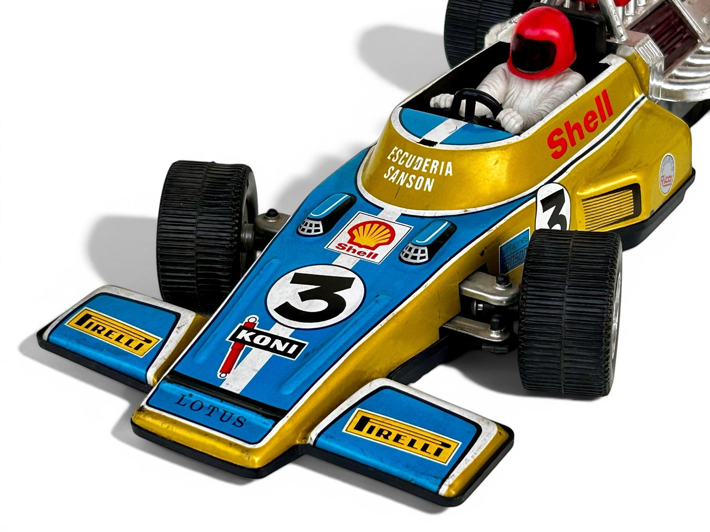 Lotus F1 hojalata con mando · Ideal España 70s