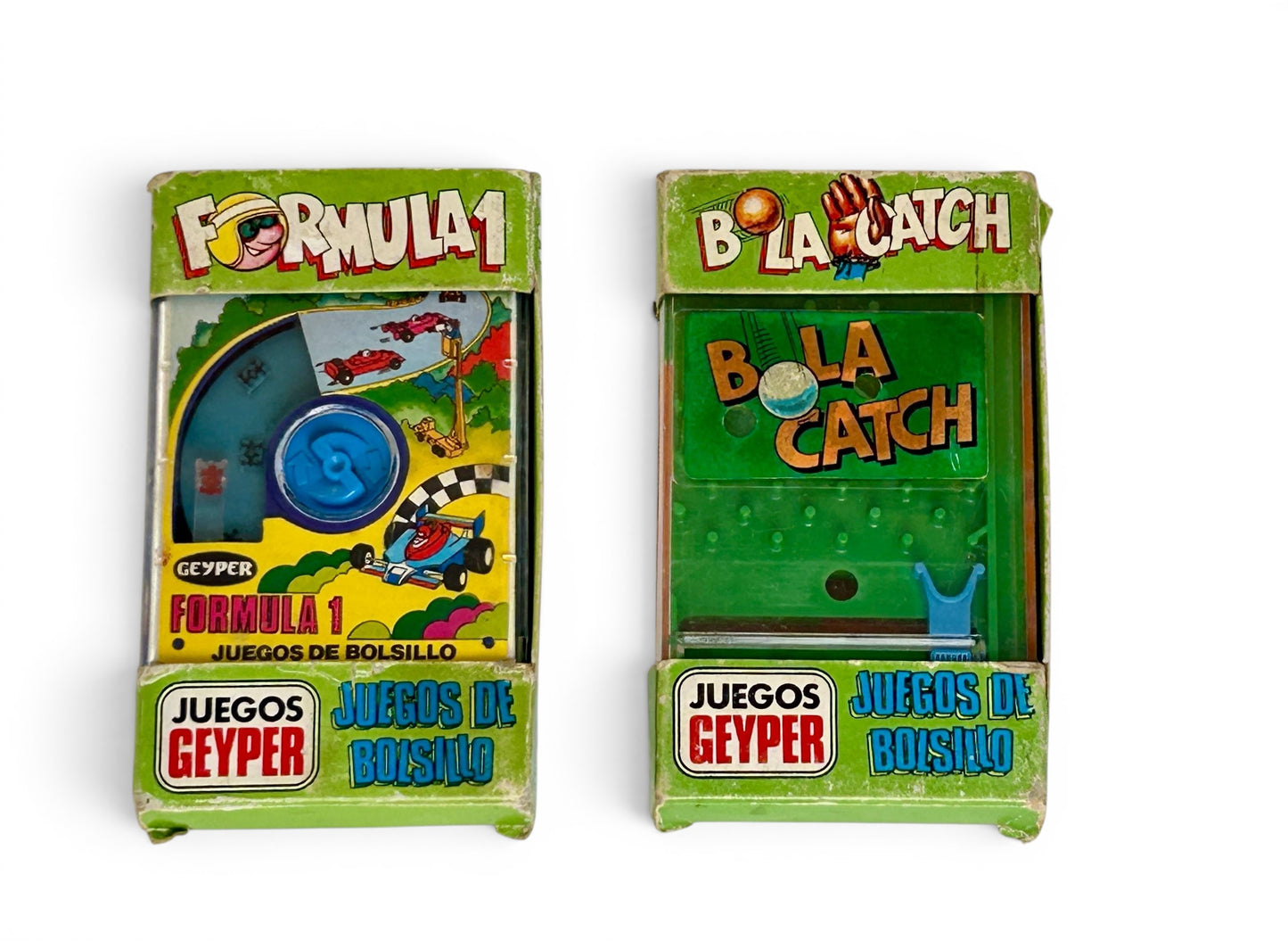 Pocketeers F1 + Bola Catch · Geyper/TOMY 1978