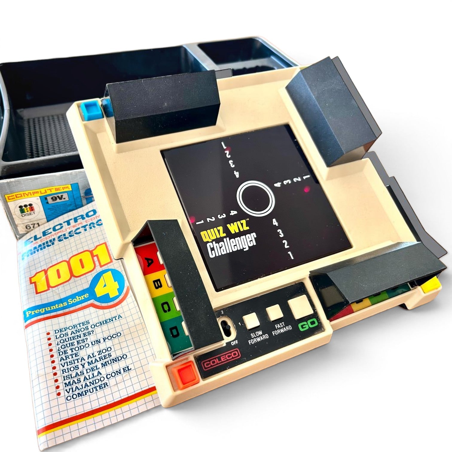 Coleco Computer Family Quiz Game, 1001 preguntas y respuestas. Juego electrónico Vintage 1983