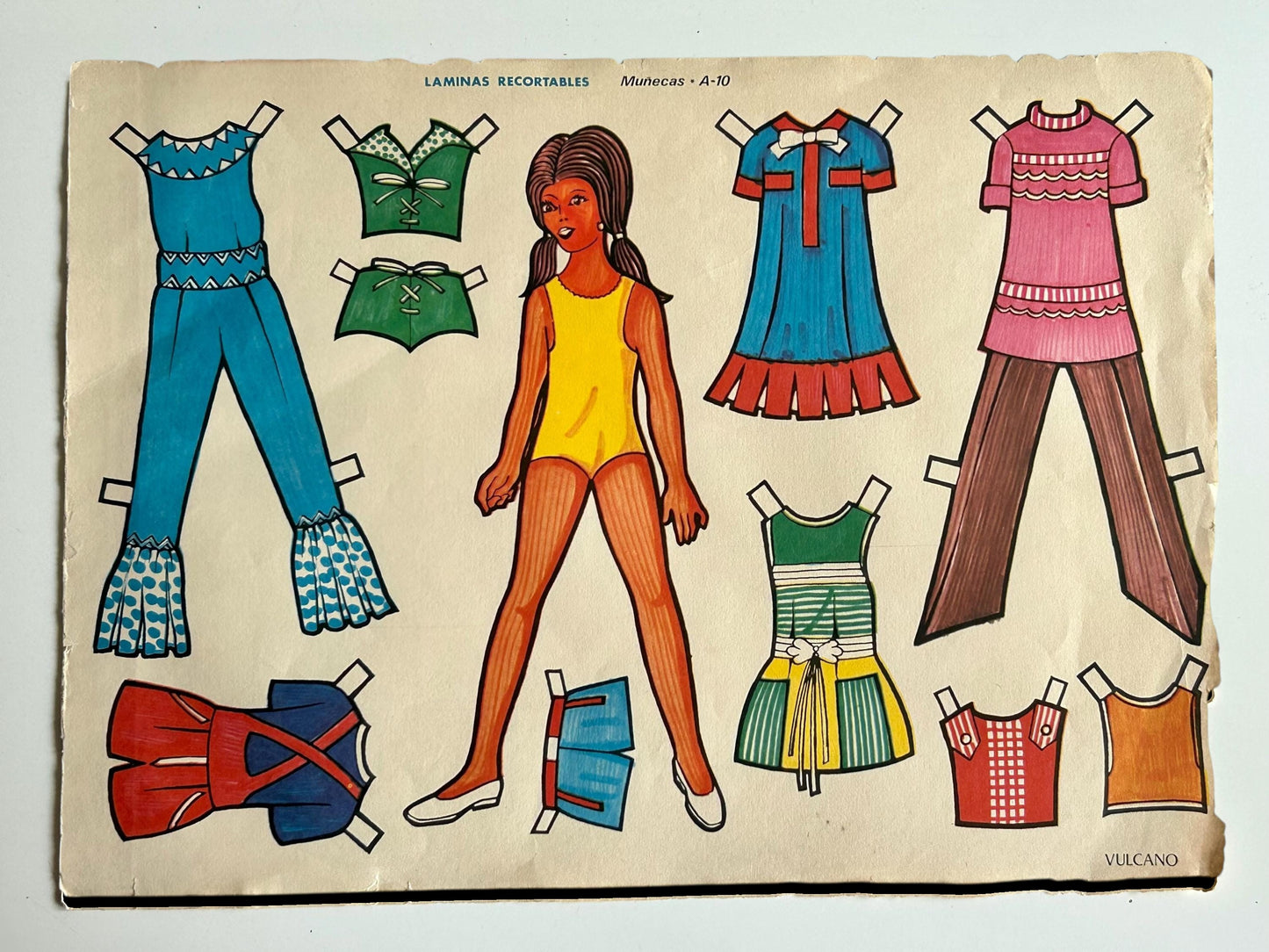 Láminas recortables Vulcano · Muñecas años 70s