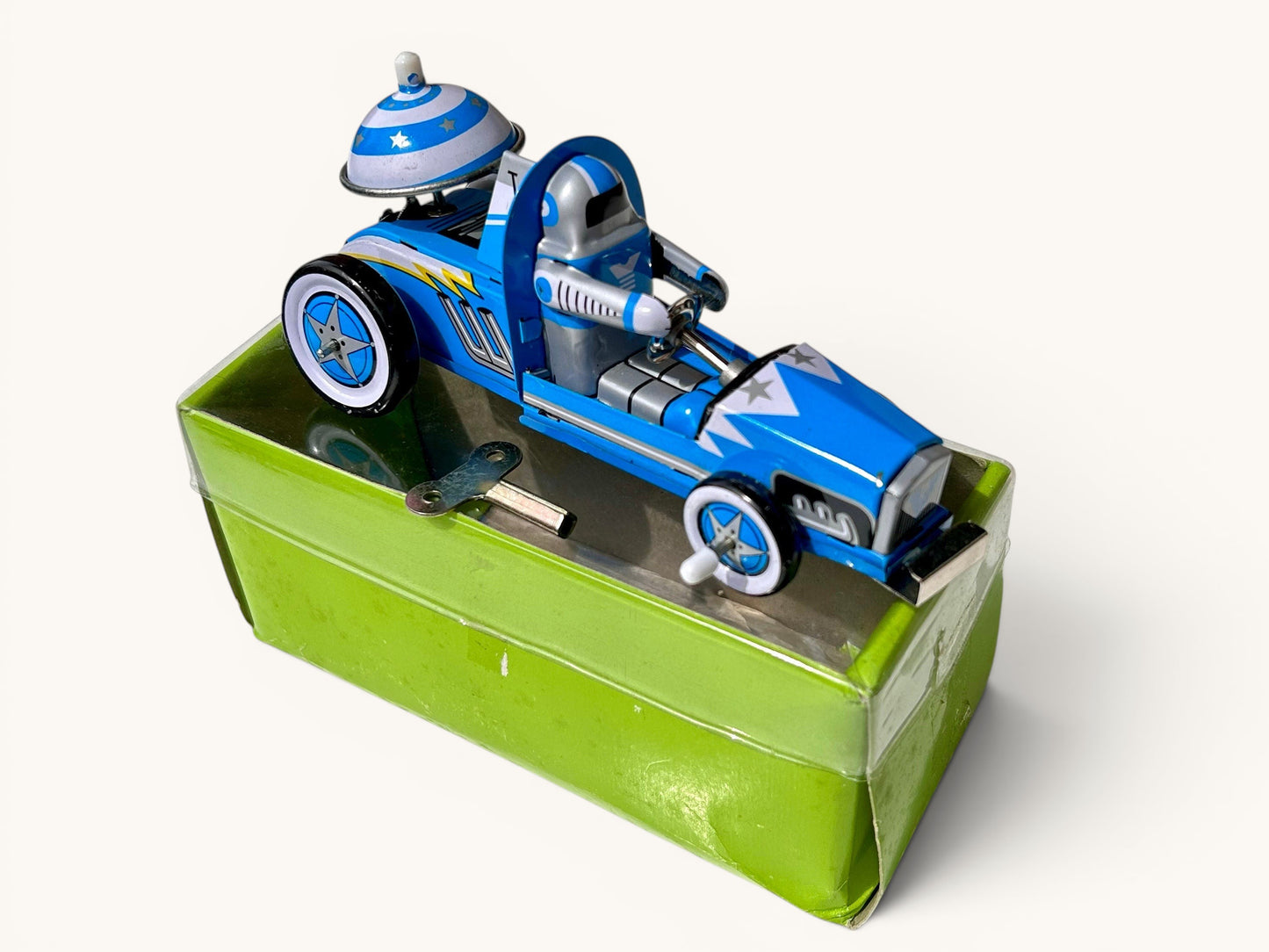 Space Race Car · Hojalata a cuerda con sirena
