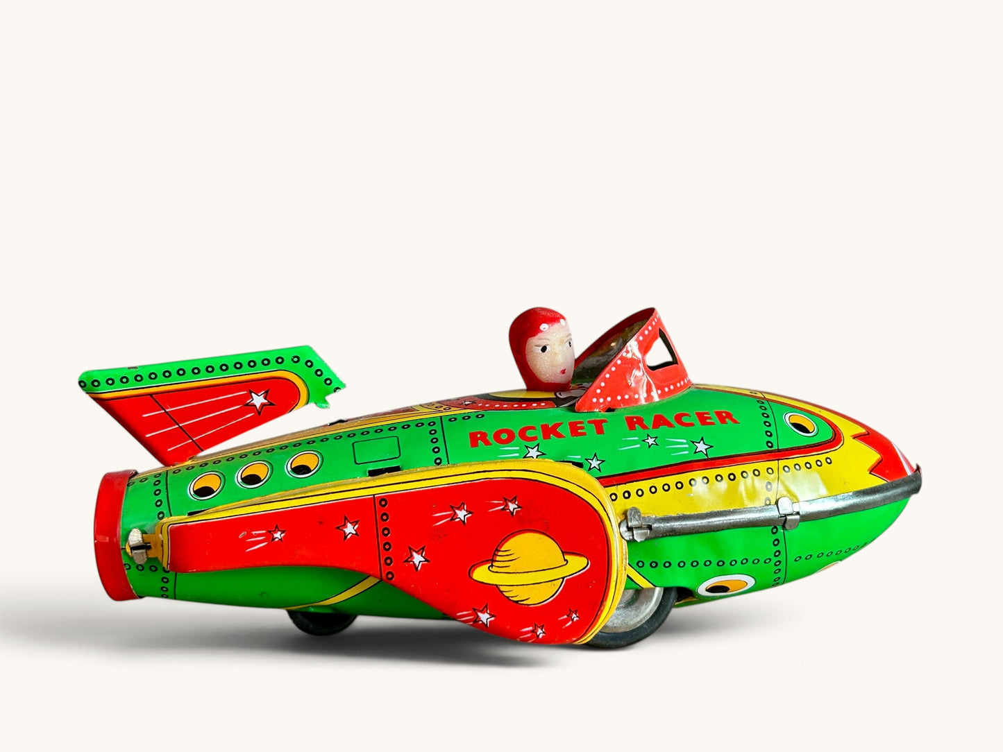 Rocket Racer · Cohete hojalata a fricción