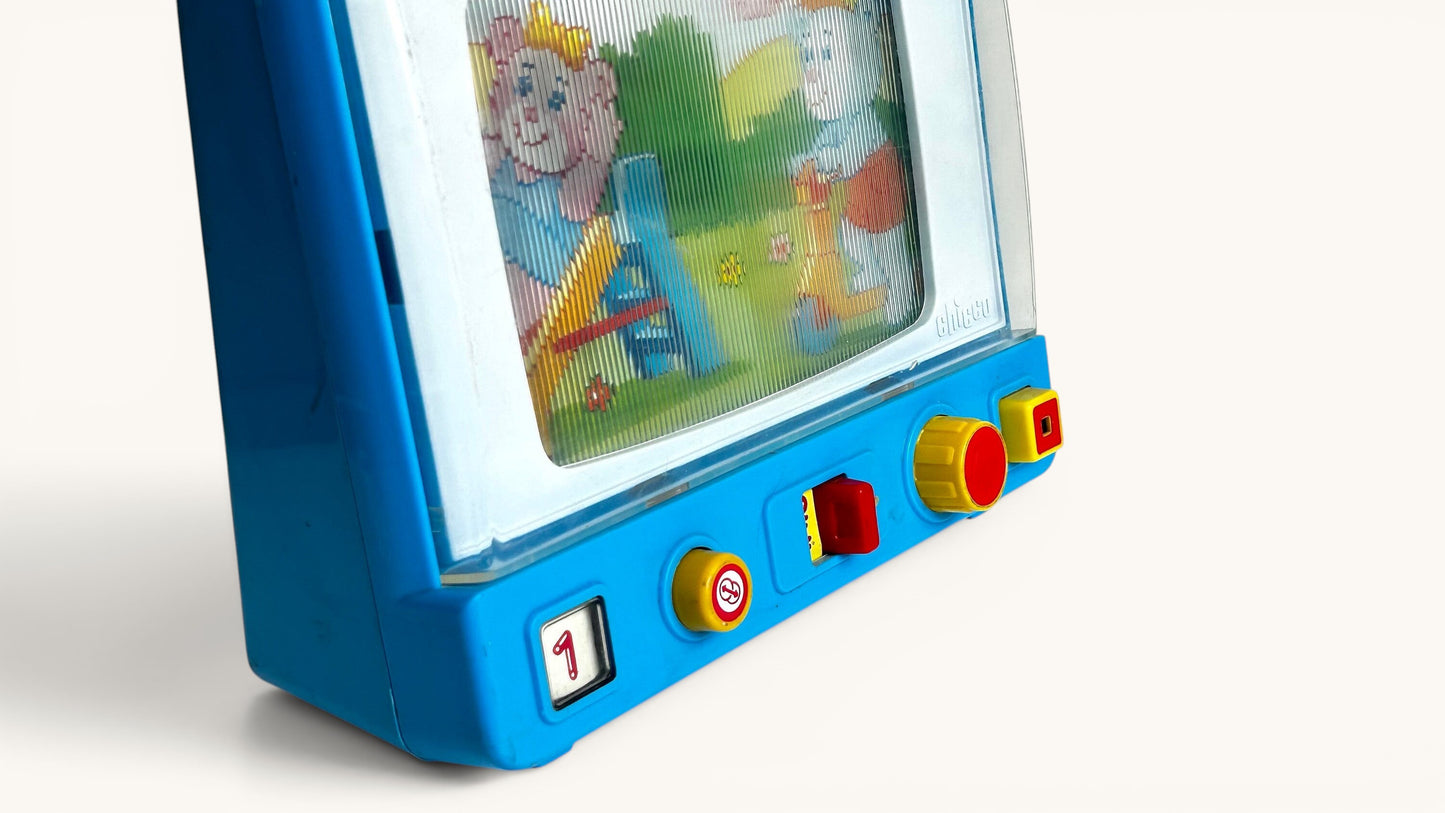 Chicco Magic Video · TV juguete lenticular 80s