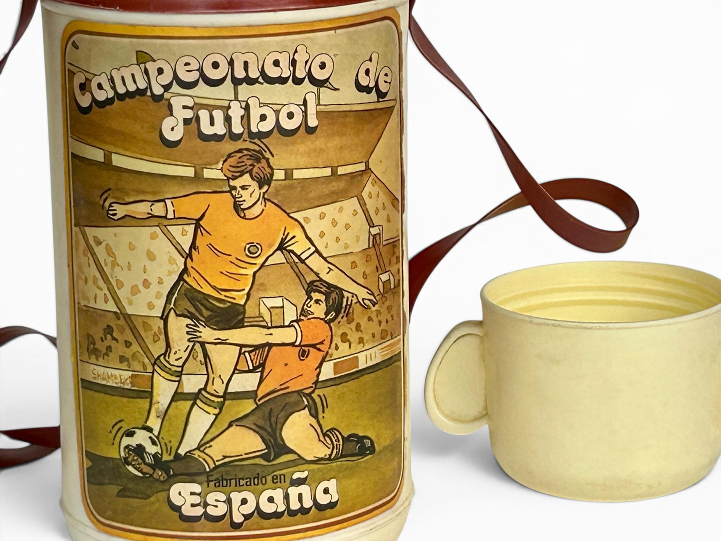 Cantimplora Campeonato Fútbol España · Años 70