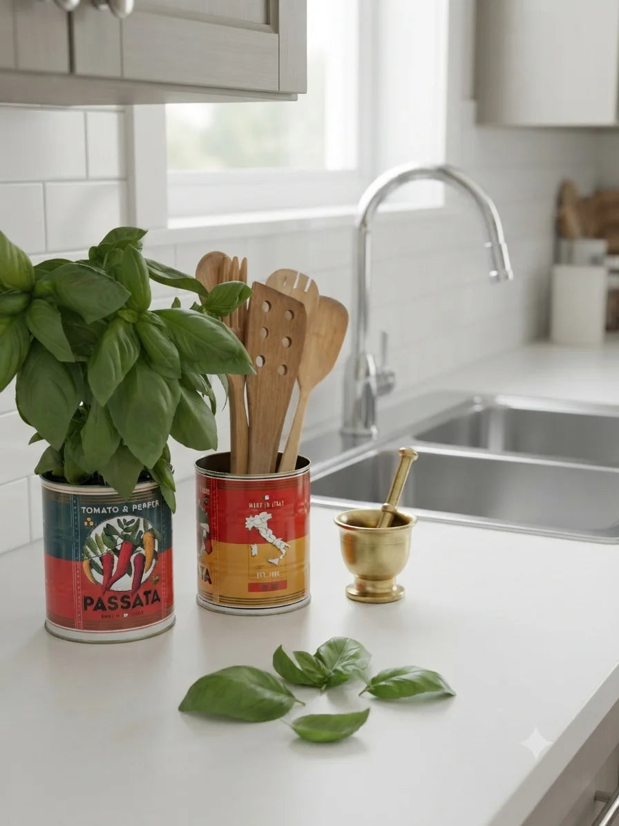 Latas de almacenamiento medianas Passata (juego de 2) - Rex London